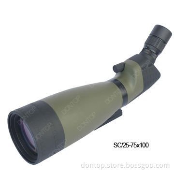 High Quality 25-75X100 Waterproof Spotting Scope (SCA/ 25-75X100)